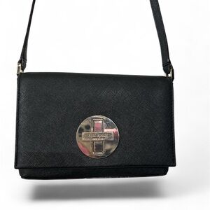 Kate Spade Black Crossbody with Silver Accent